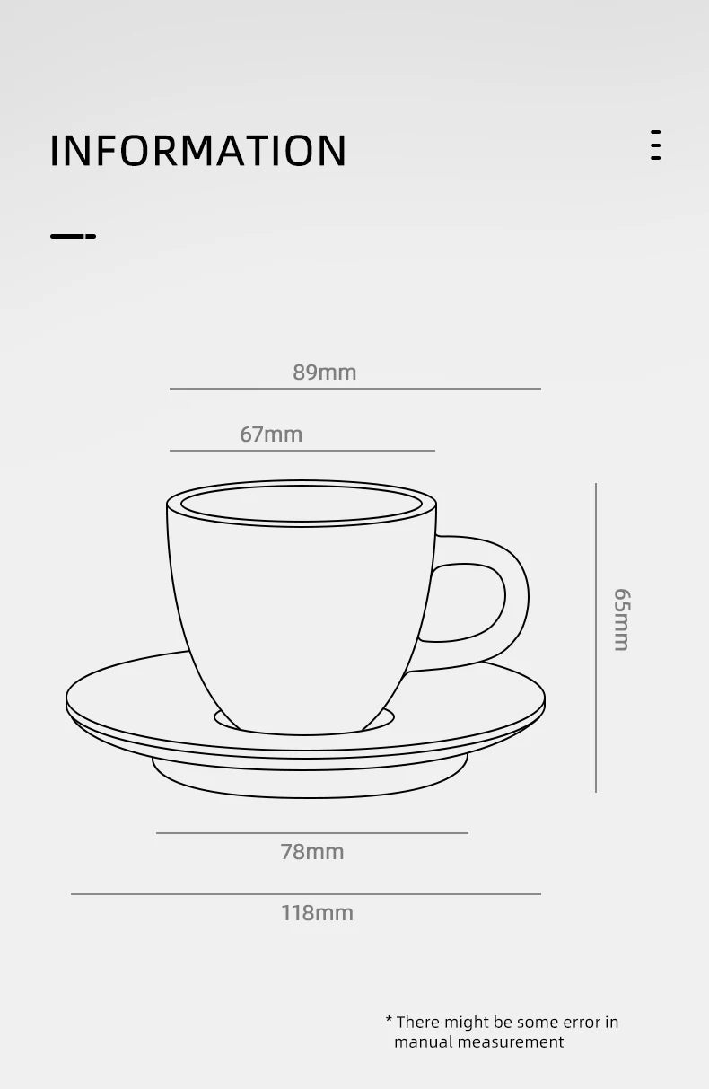 MHW-3BOMBER Tazza da caffè espresso in ceramica da 80 ml