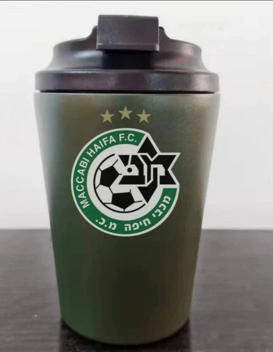 Tazza in acciaio inossidabile con logo personalizzato da 12 once