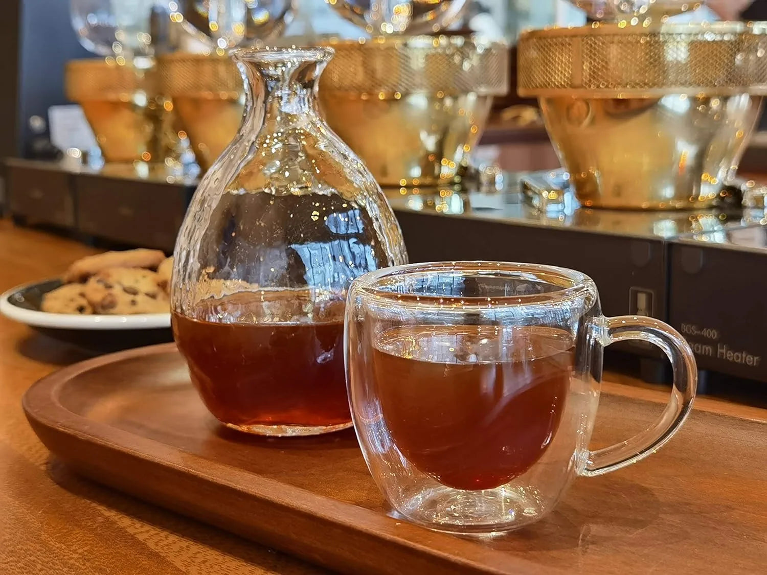 Bicchieri da caffè doppi Tazze in vetro con doppio isolamento