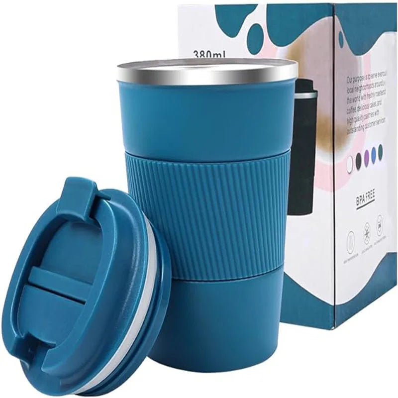 Tazza in acciaio inossidabile con logo personalizzato da 12 once