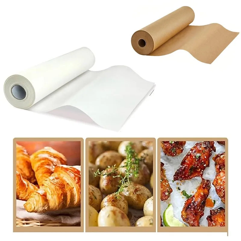 Carta da forno con rullo taglierino seghettato