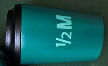 Tazza in acciaio inossidabile con logo personalizzato da 12 once